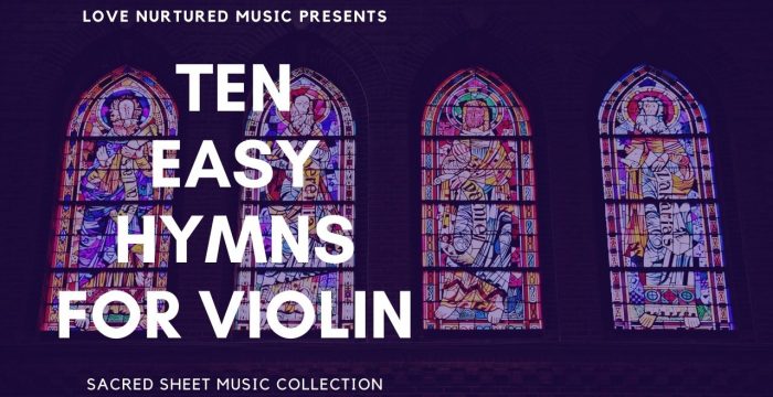 Ten Easy Hymns for Violin Sheet Music Collection